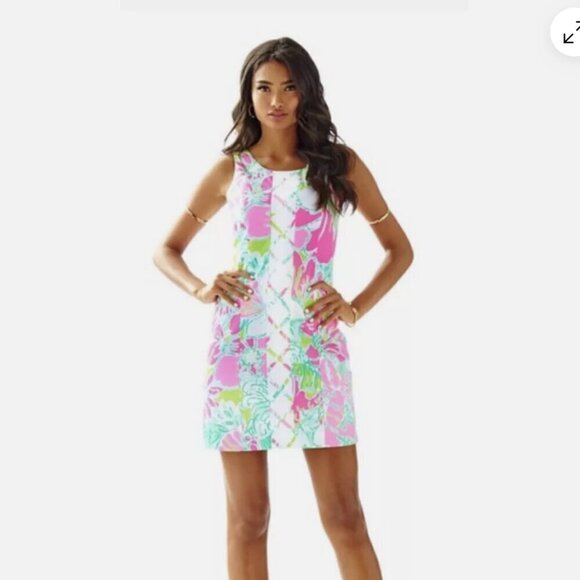 Lilly Pulitzer Cathy Sleeveless Shift in Don’t Give a Cluck Size 8 - Picture 1 of 8